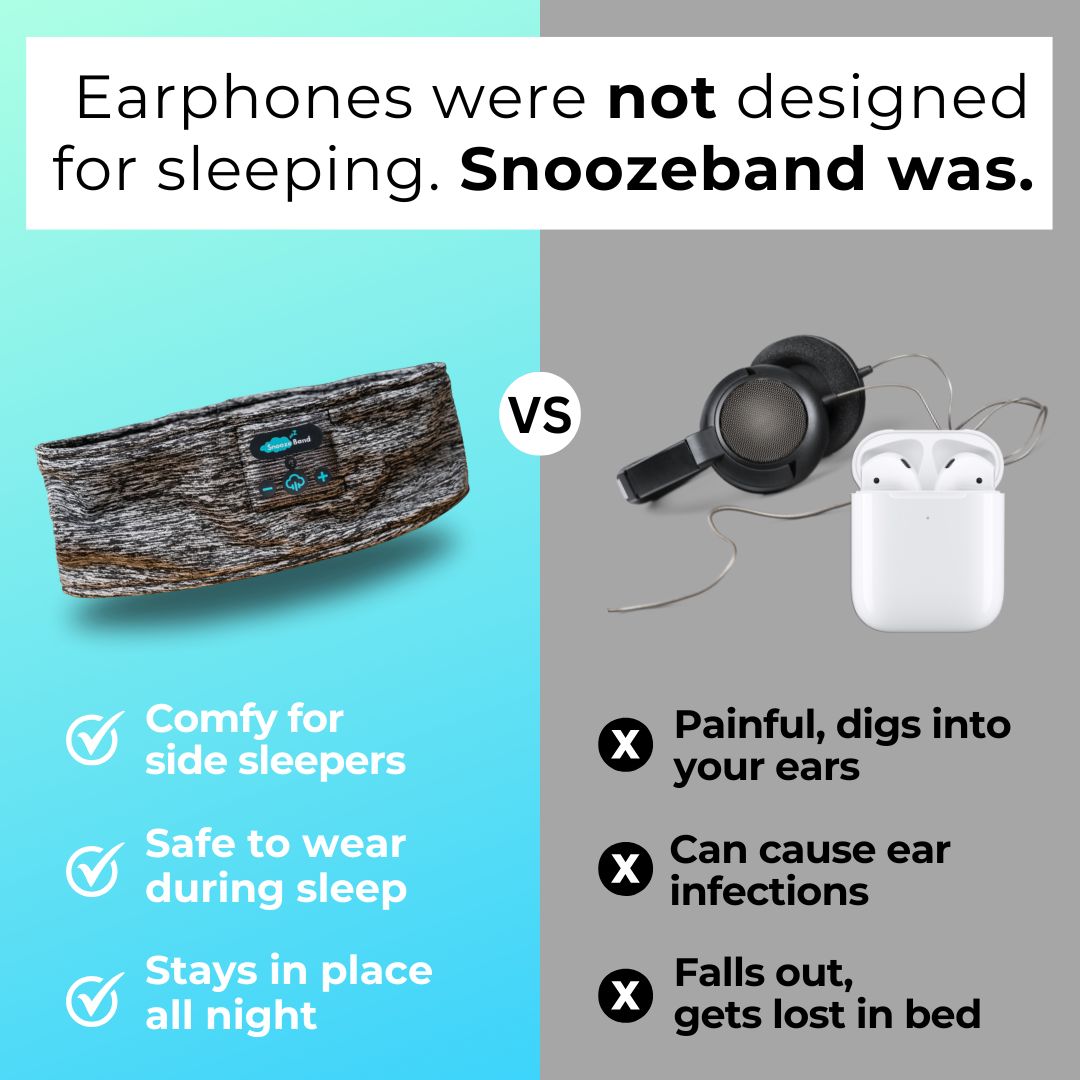 Snoozebands vs earphones