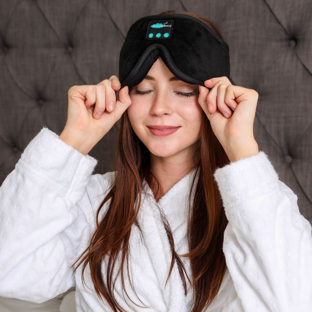 SnoozeBand™ Pro 2.0 - Bluetooth Sleep Mask - Snooze Band